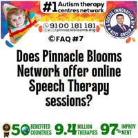 Does Pinnacle Blooms Network offer online Speech Therapy sessions?